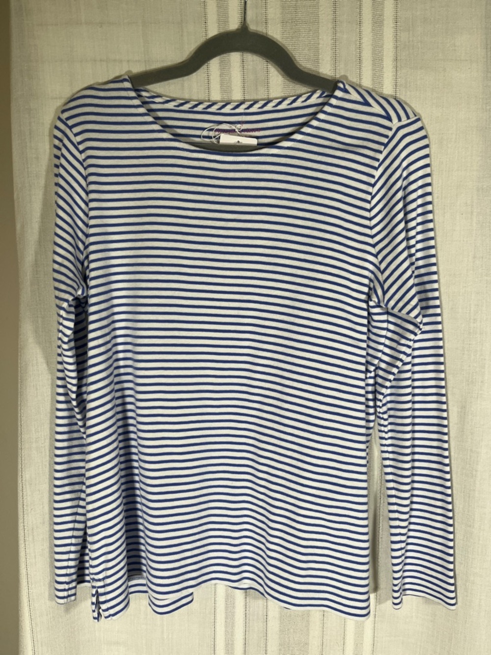 Vineyard Vines Blue White Striped Long Sleeve Tee Medium Nautical Classic